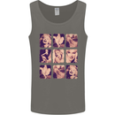 Marilyn Collage Celebrity Fashion Mens Vest Tank Top Charcoal