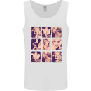 Marilyn Collage Celebrity Fashion Mens Vest Tank Top White