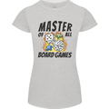 Master of All Board Games Womens Petite Cut T-Shirt Sports Grey