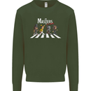 Masters of Rock Band Music Heavy Metal Mens Sweatshirt Jumper Forest Green