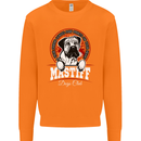Mastiff Heart Funny Dog Mens Sweatshirt Jumper Orange