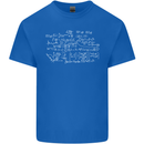 Mathematical Formula Funny Maths Mens Cotton T-Shirt Tee Top Royal Blue