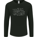 Mathematical Formula Funny Maths Mens Long Sleeve T-Shirt Black