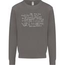 Mathematical Formula Funny Maths Mens Sweatshirt Jumper Charcoal