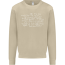 Mathematical Formula Funny Maths Mens Sweatshirt Jumper Sand