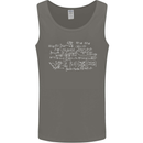 Mathematical Formula Funny Maths Mens Vest Tank Top Charcoal