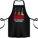 May Start Talking About Guitars Guitarist Cotton Apron 100% Organic Black