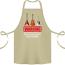 May Start Talking About Guitars Guitarist Cotton Apron 100% Organic Khaki