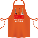 May Start Talking About Guitars Guitarist Cotton Apron 100% Organic Orange