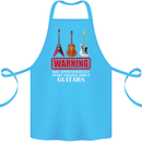 May Start Talking About Guitars Guitarist Cotton Apron 100% Organic Turquoise