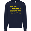 May the 30s Thirties Be With You Sci-Fi Mens Sweatshirt Jumper Navy Blue