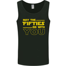May the 50s Fifties Be With You Sci-Fi Mens Vest Tank Top Black