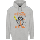 May the Force Be Shih Tzu Dog Funny Childrens Kids Hoodie Sports Grey