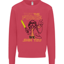 May the Force Be Shih Tzu Dog Funny Mens Sweatshirt Jumper Heliconia