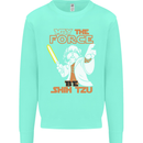 May the Force Be Shih Tzu Funny Dog Mens Sweatshirt Jumper Peppermint