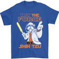 May the Force Be Shih Tzu Funny Dog Mens T-Shirt Cotton Gildan Royal Blue