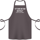 Me or the Bicycle Said My Ex-Wife Cycling Cotton Apron 100% Organic Dark Grey