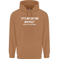 Me or the Bicycle Said My Ex-Wife Cycling Mens 80% Cotton Hoodie Caramel Latte