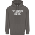 Me or the Bicycle Said My Ex-Wife Cycling Mens 80% Cotton Hoodie Charcoal