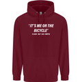 Me or the Bicycle Said My Ex-Wife Cycling Mens 80% Cotton Hoodie Maroon