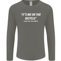 Me or the Bicycle Said My Ex-Wife Cycling Mens Long Sleeve T-Shirt Charcoal