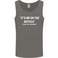 Me or the Bicycle Said My Ex-Wife Cycling Mens Vest Tank Top Charcoal