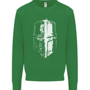 Medieval Helmet Gym Training Top Bodybuilding Mens Sweatshirt Jumper Irish Green