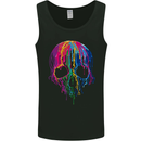 Melting Skull Biker Motorcycle Gothic Mens Vest Tank Top Black