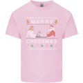 Merry Chessmass Funny Chess Player Mens Cotton T-Shirt Tee Top Light Pink