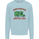 Merry Christmas Shitter's Full Funny Movie Mens Sweatshirt Jumper Light Blue