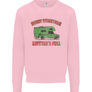 Merry Christmas Shitter's Full Funny Movie Mens Sweatshirt Jumper Light Pink