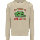 Merry Christmas Shitter's Full Funny Movie Mens Sweatshirt Jumper Sand