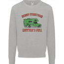 Merry Christmas Shitter's Full Funny Movie Mens Sweatshirt Jumper Sports Grey