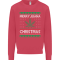 Merry Juana Christmas Funny Weed Cannabis Mens Sweatshirt Jumper Heliconia