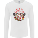 Merry Liftmas Mens Long Sleeve T-Shirt White