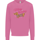 Merry Wiener Funny Christmas Dog Mens Sweatshirt Jumper Azalea