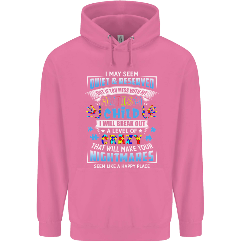 Mess With My Autism Child Autistic ASD Mens 80% Cotton Hoodie Azelea