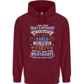 Mess With My Autism Child Autistic ASD Mens 80% Cotton Hoodie Maroon