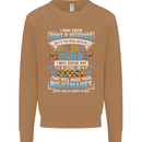 Mess With My Autism Child Autistic ASD Mens Sweatshirt Jumper Caramel Latte
