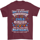 Mess With My Autism Child Autistic ASD Mens T-Shirt Cotton Gildan Maroon