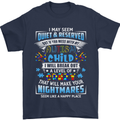 Mess With My Autism Child Autistic ASD Mens T-Shirt Cotton Gildan Navy Blue