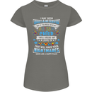 Mess With My Autism Child Autistic ASD Womens Petite Cut T-Shirt Charcoal