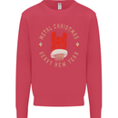 Metal Christmas Heavy Rock Music Guitar Mens Sweatshirt Jumper Heliconia