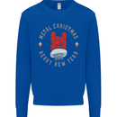 Metal Christmas Heavy Rock Music Guitar Mens Sweatshirt Jumper Royal Blue