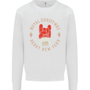 Metal Christmas Heavy Rock Music Guitar Mens Sweatshirt Jumper White