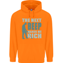 Metal Detecting The Next Beep Funny Childrens Kids Hoodie Orange
