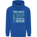 Metal Detecting The Next Beep Funny Childrens Kids Hoodie Royal Blue