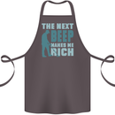 Metal Detecting The Next Beep Funny Cotton Apron 100% Organic Dark Grey