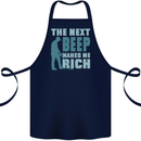 Metal Detecting The Next Beep Funny Cotton Apron 100% Organic Navy Blue