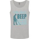 Metal Detecting The Next Beep Funny Mens Vest Tank Top Sports Grey